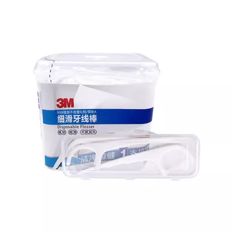 3M Compact Dental Floss Safe Care Disposable Strong 150PCS 3M牙线细滑牙线棒安全护理一次性强韧