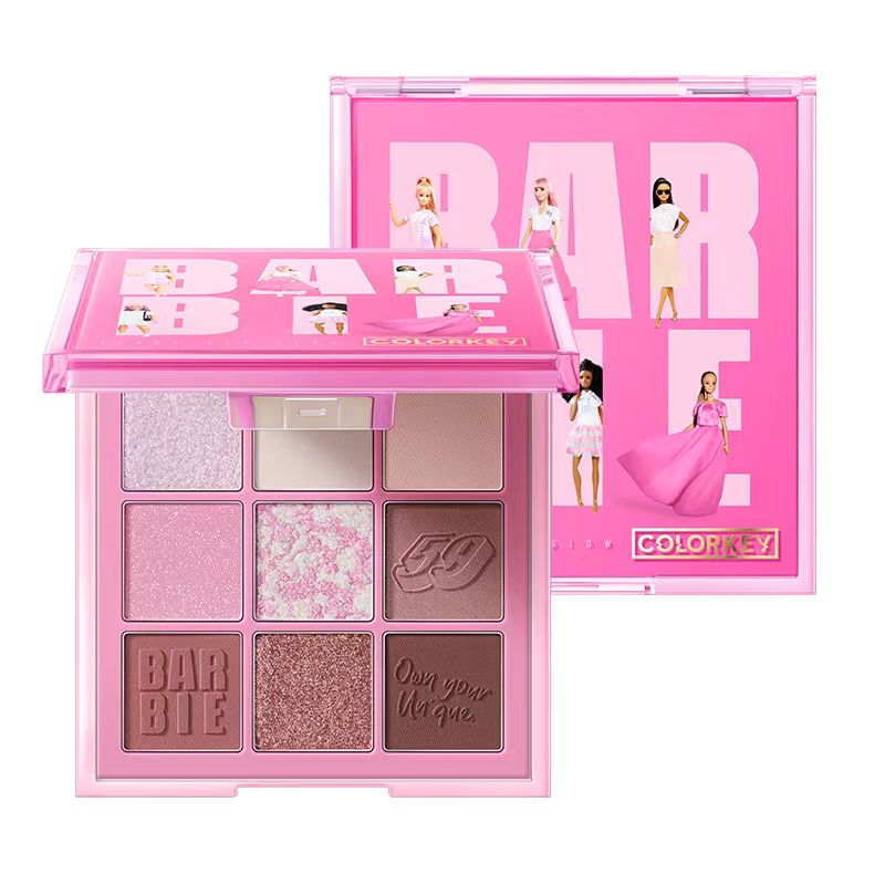 COLORKEY X ELLE Barbie Series 9-Color Eyeshadow Palette 珂拉琪 X ELLE 芭比系列9色眼影盘 9g