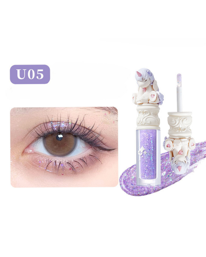 CuteRumor Unicorn Series Glitter Pearlescent Liquid Eyeshadow 可爱物语独角兽系列闪亮珠光液体眼影 3.2g