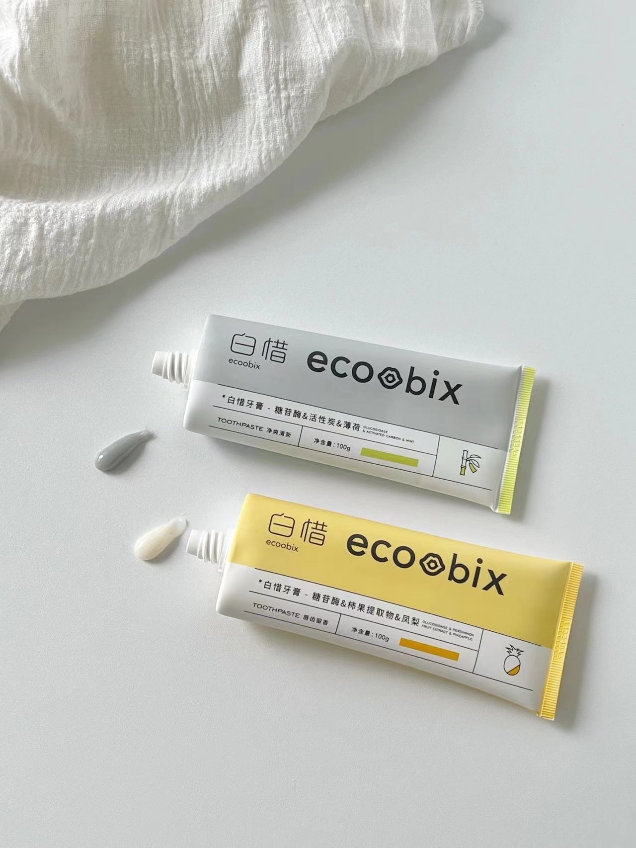 ECOOBIX Whitening Teeth Removing Breath Amino Acid Toothpaste 100g 白惜氨基酸牙膏