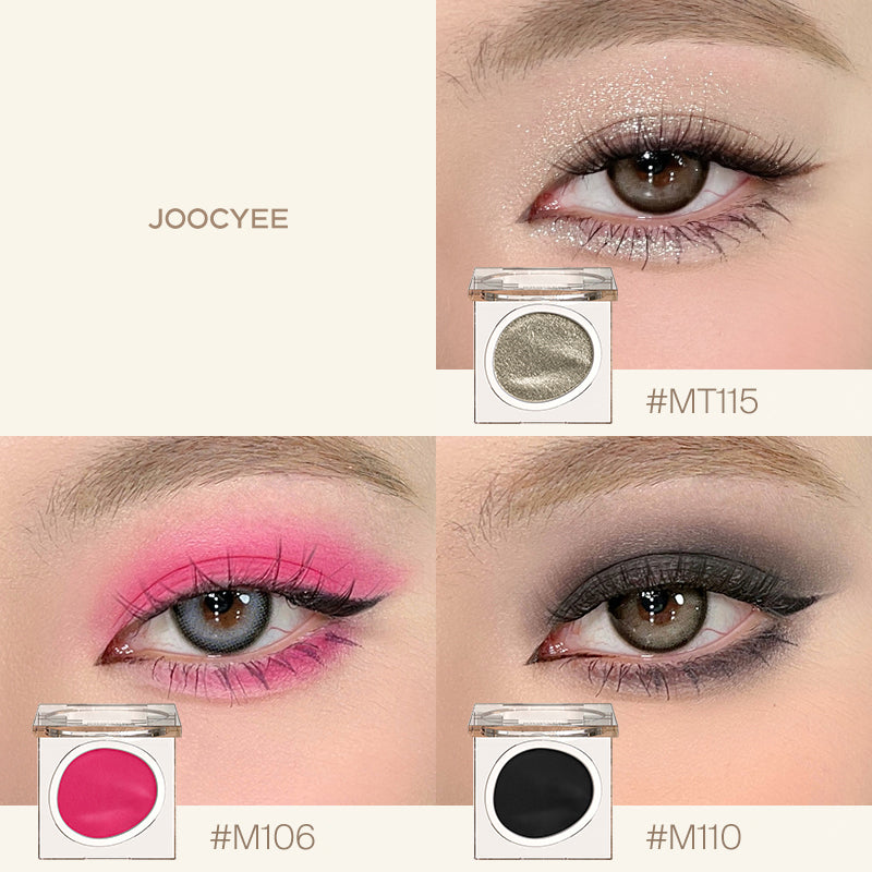 Joocyee Eye Shadow Single Colour Matte Fine Glitter Pearlescent Pigmented Neon Sequins Eyeshadow Palette Makeup 酵色单色眼影哑光细闪珠光显色霓虹亮片眼影盘