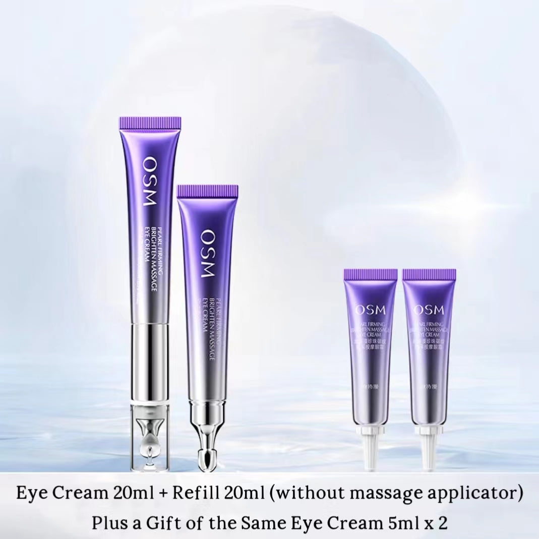 OSM Pearl Firming Brighten Massage Eye Cream 20ml 欧诗漫珍珠御纹晴采按摩眼霜