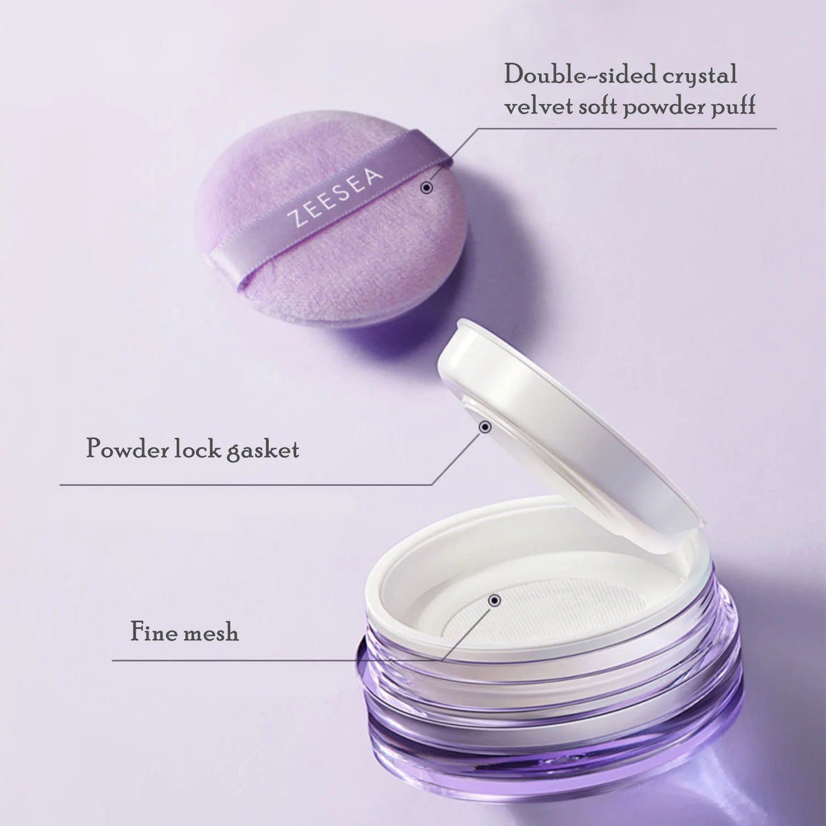 ZEESEA Oil Control Makeup Setting Matte Loose Powder 滋色控油定妆