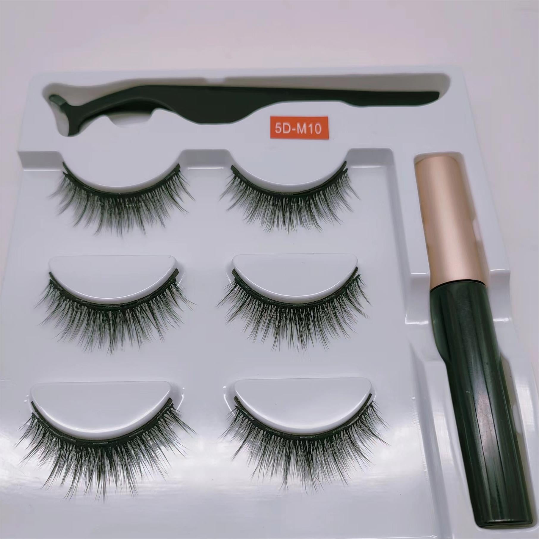 Tiktok/Douyin Hot 3 Pairs Natural Glue Free Magnetic Eyeliner Eyelashes Set 【Tiktok抖音爆款】3对自然免胶磁性睫毛眼线套装