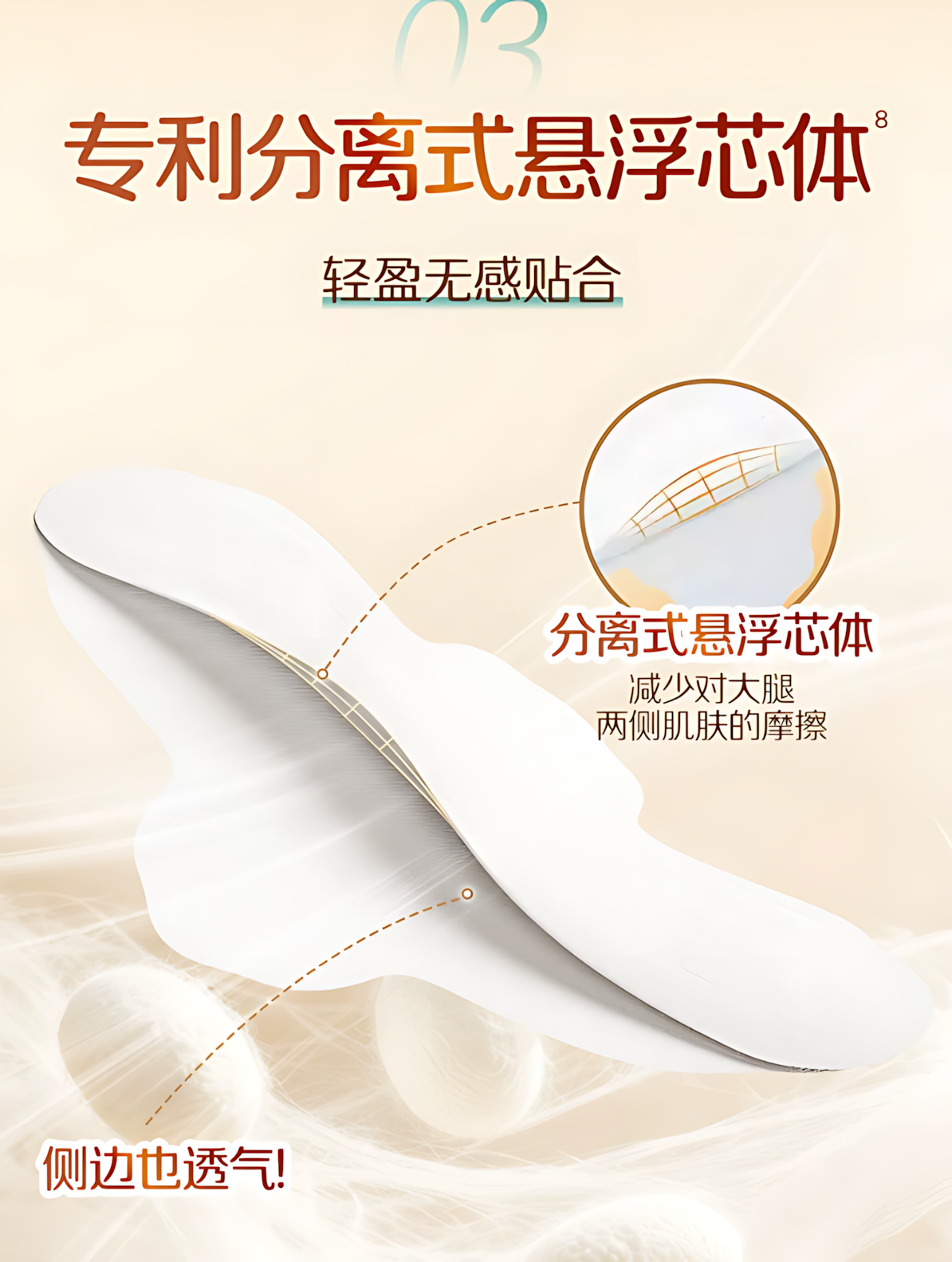 ABC Ultra-Thin Cotton Soft Surface Sanitary Pads for Use (Day & Night) 240mm/290mm/350mm ABC日夜用极薄棉柔表层卫生巾