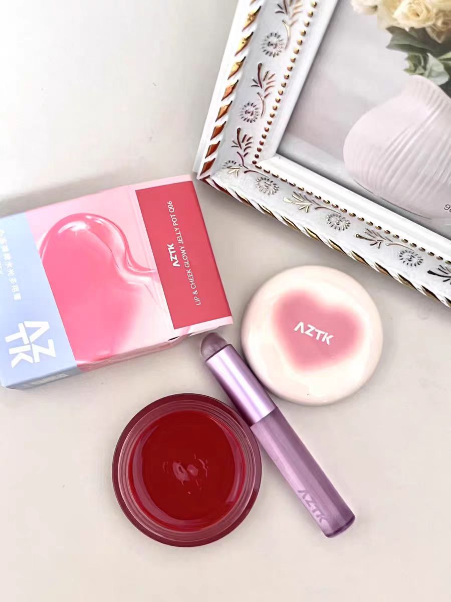 AZTK Lip & Cheek Glowy Jelly Pot 3.5g 菁之心冻弹弹水光多用膏 | CuteHart