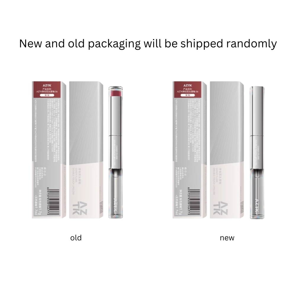 AZTK Long-Wear Dual-Ended Lip Gloss 1.7g+1.7g 菁之持妆双头唇釉