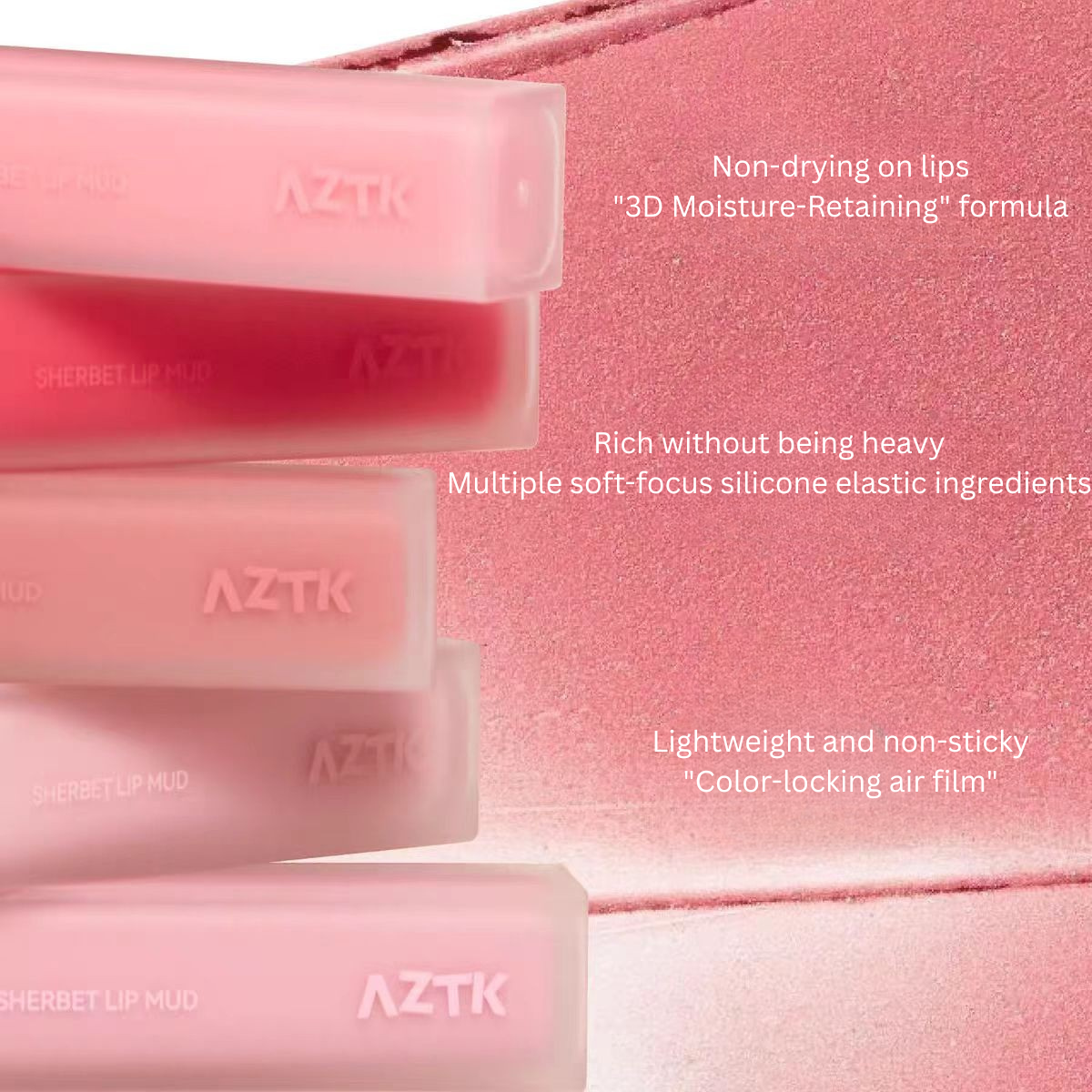 AZTK Sherbet Lip Mud 4.5g 菁之雪芭唇泥