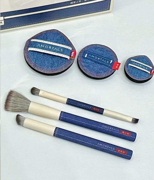 Amortals Just One Set Cowboy Makeup Tool Set 6pcs 尔木萄就这一套新手套装
