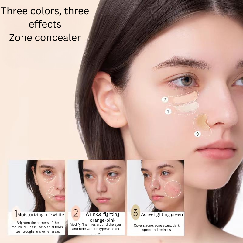 BABI Acne Removing & Light Line Multi Effect Concealer 1.4g*3 BABI祛痘淡纹多效遮瑕膏