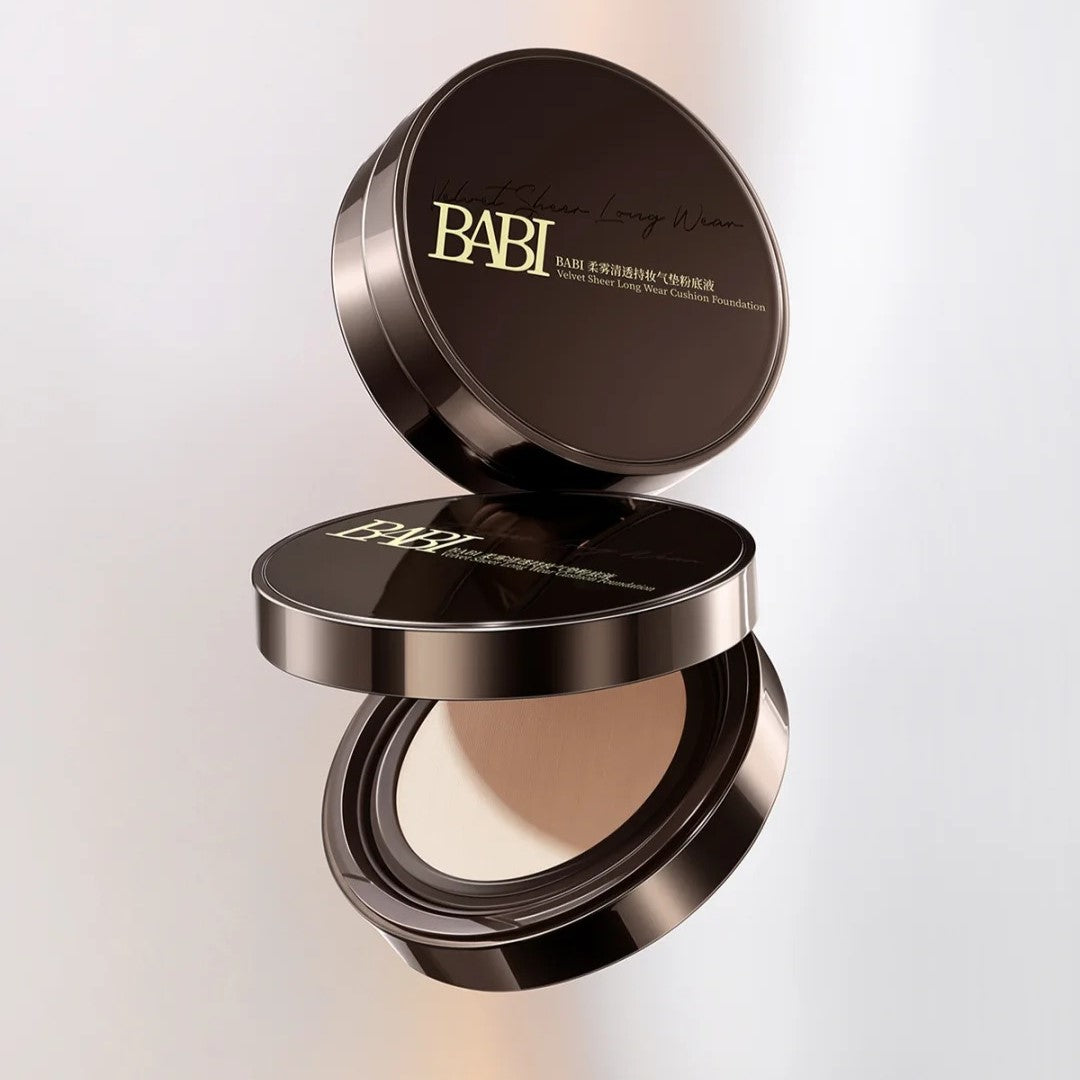 BABI Velvet Sheer Long Wear Cushion Foundation 12g BABI柔雾清透持妆气垫粉底液