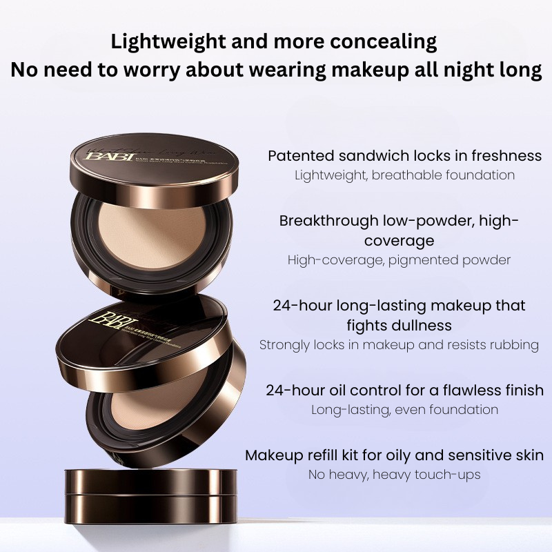 BABI Velvet Sheer Long Wear Cushion Foundation 12g BABI柔雾清透持妆气垫粉底液
