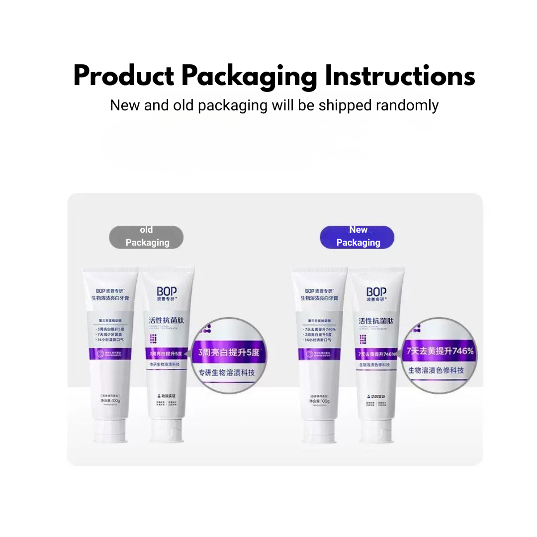 BOP Antimicrobial Peptide Toothpaste 120g 波普专研活性抗菌肽牙膏