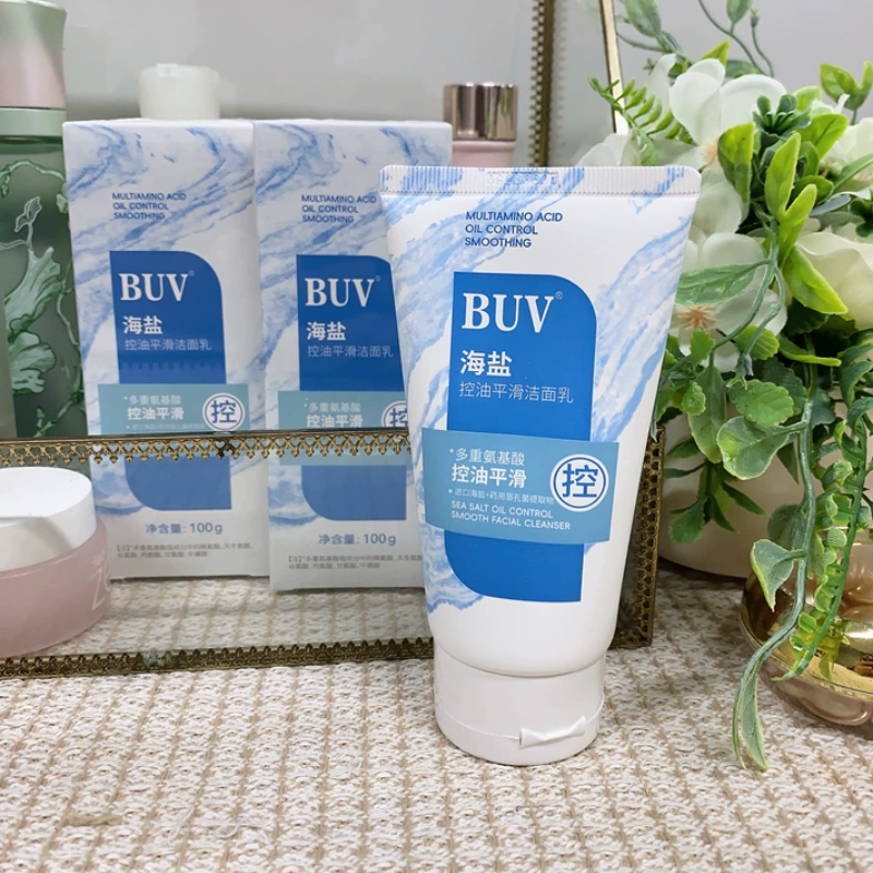 BUV Sea Salt Oil Control Smooth Facial Cleanser 100ml BUV海盐控油平滑洁面乳