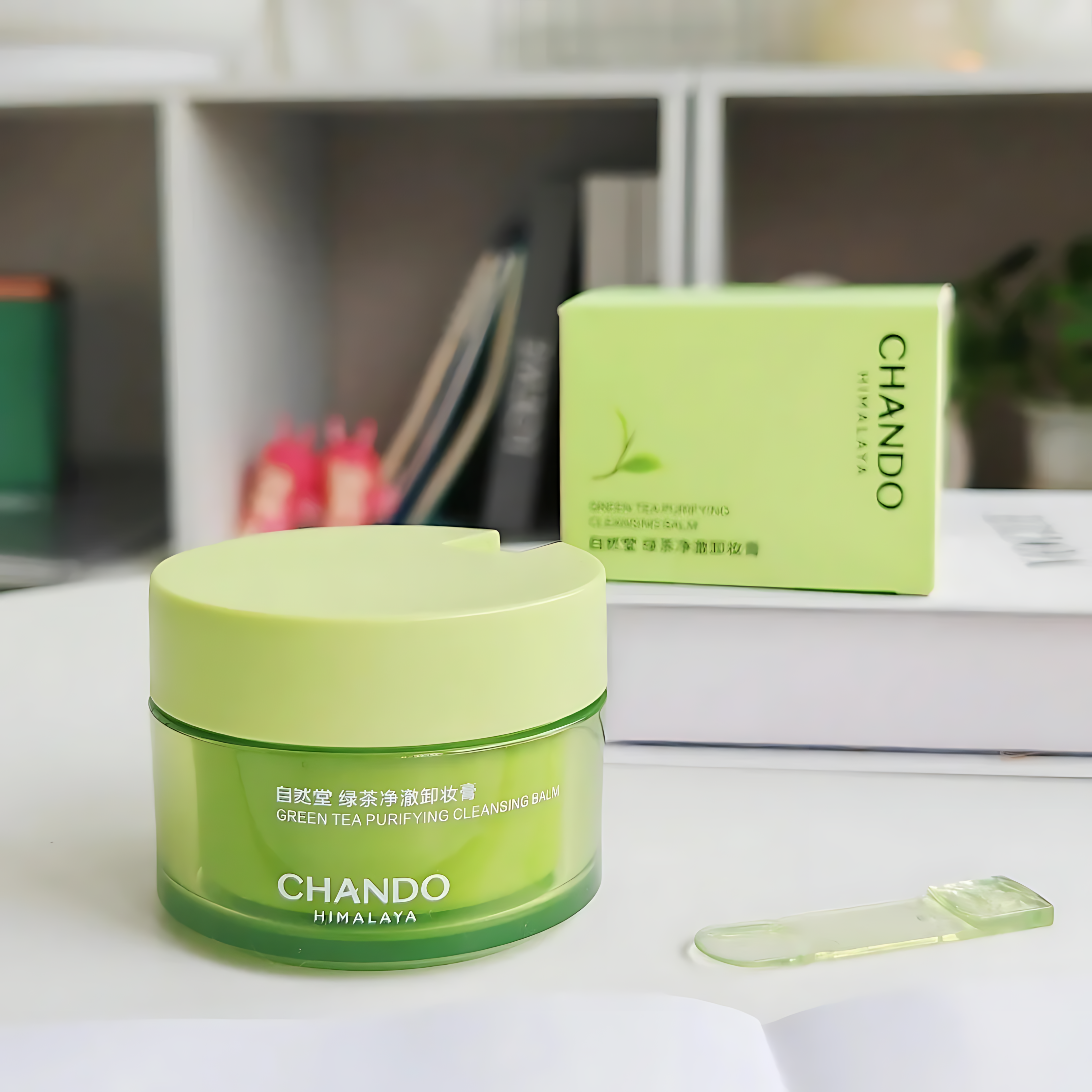 CHANDO Green Tea Purifying Cleansing Balm 95ml 自然堂绿茶净澈卸妆膏