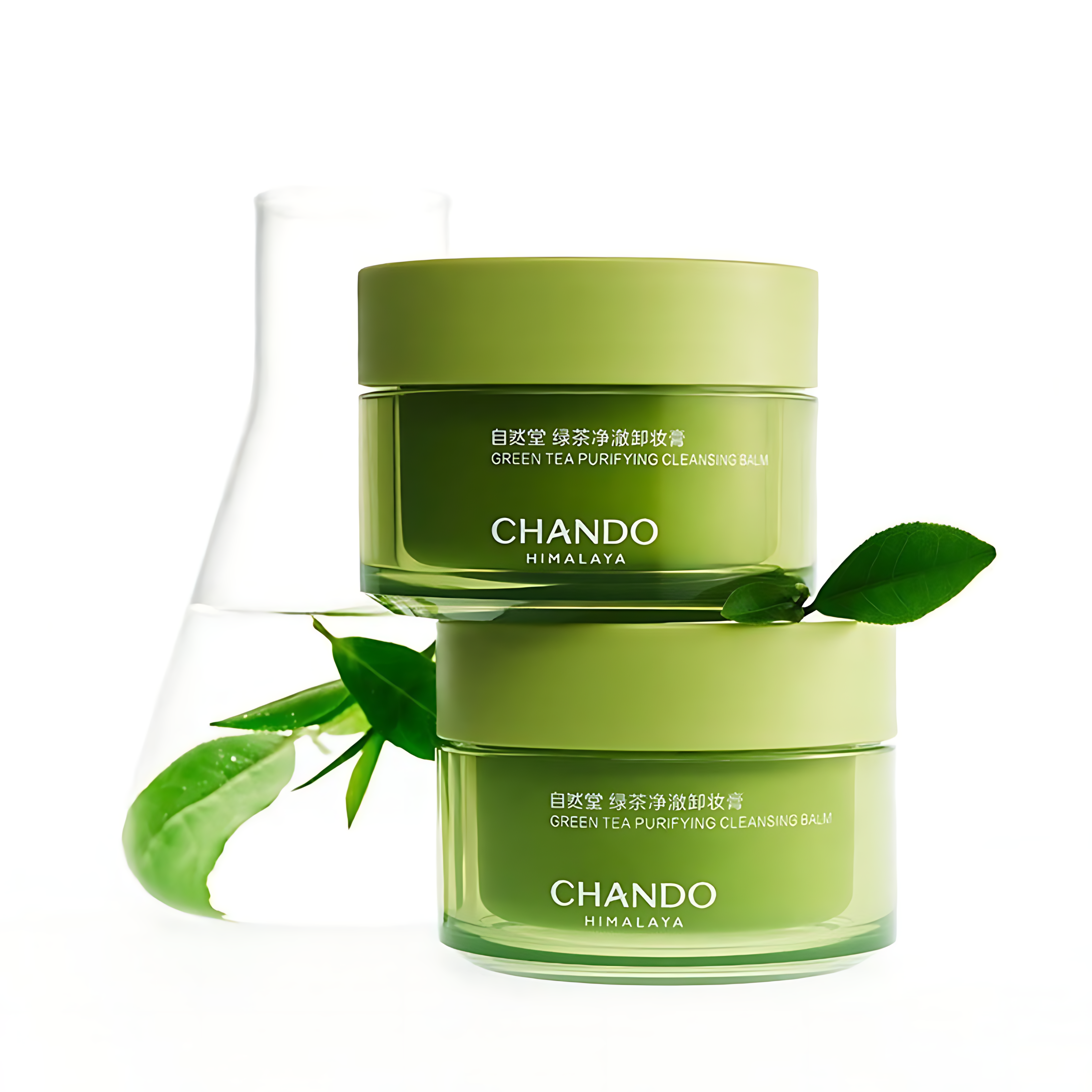 CHANDO Green Tea Purifying Cleansing Balm 95ml 自然堂绿茶净澈卸妆膏