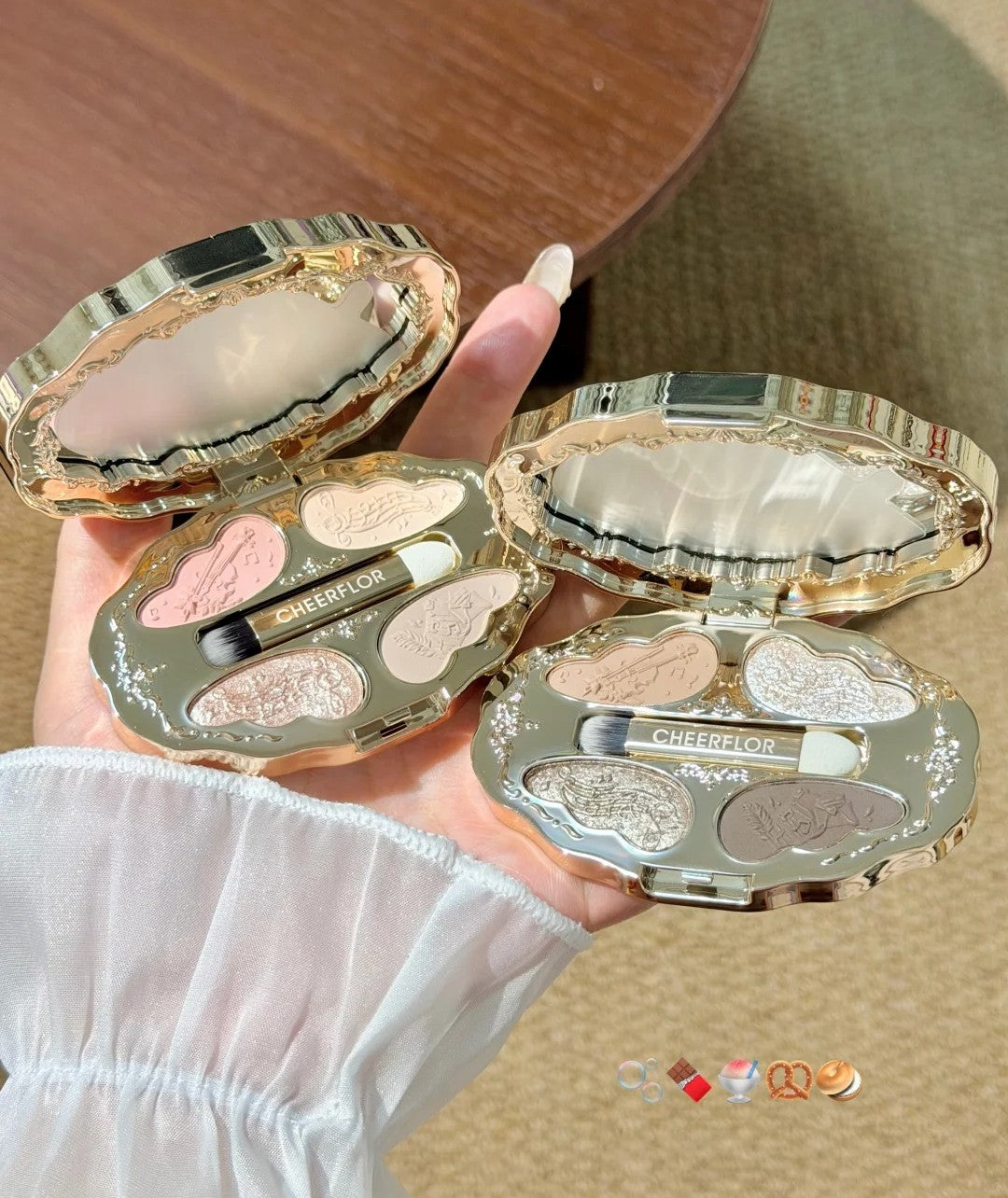 CHEERFLOR Dreamy Music Box Quad Eyeshadow 3.8g 游乐者梦幻音匣系列四色眼影