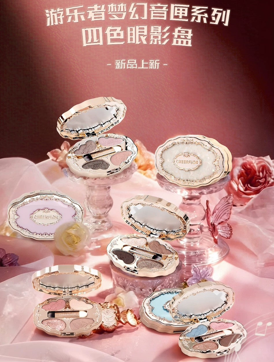 CHEERFLOR Dreamy Music Box Quad Eyeshadow 3.8g 游乐者梦幻音匣系列四色眼影