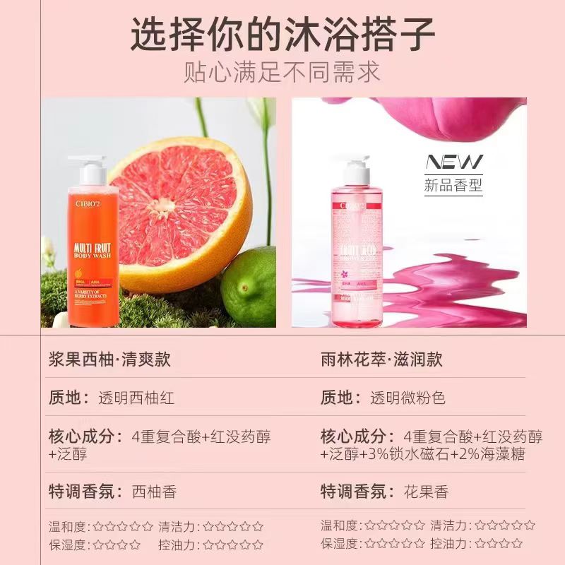 CIBIO'2 AHA Body Wash 400ml 希蓓欧果酸沐浴露