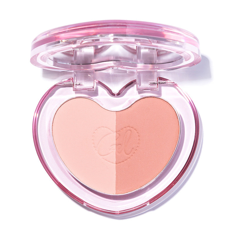 CZEL Creamy Mist Two-Tone Blush Palette 7g 绔姿奶雾双色腮红盘