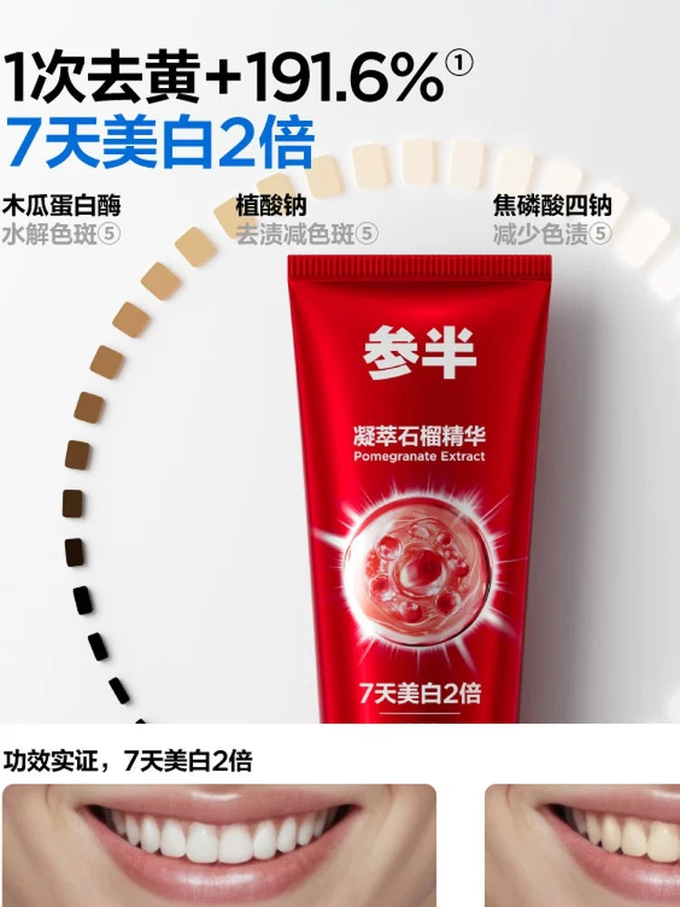 CanBan Oxy-White / Oxy-Clean Toothpaste 100g 参半氧益白/益清牙膏