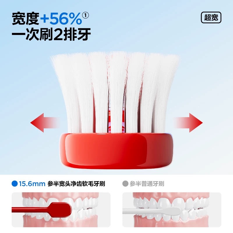 CanBan Wide-Headed Soft Bristle Toothbrush 2pcs 参半宽头净齿软毛牙刷