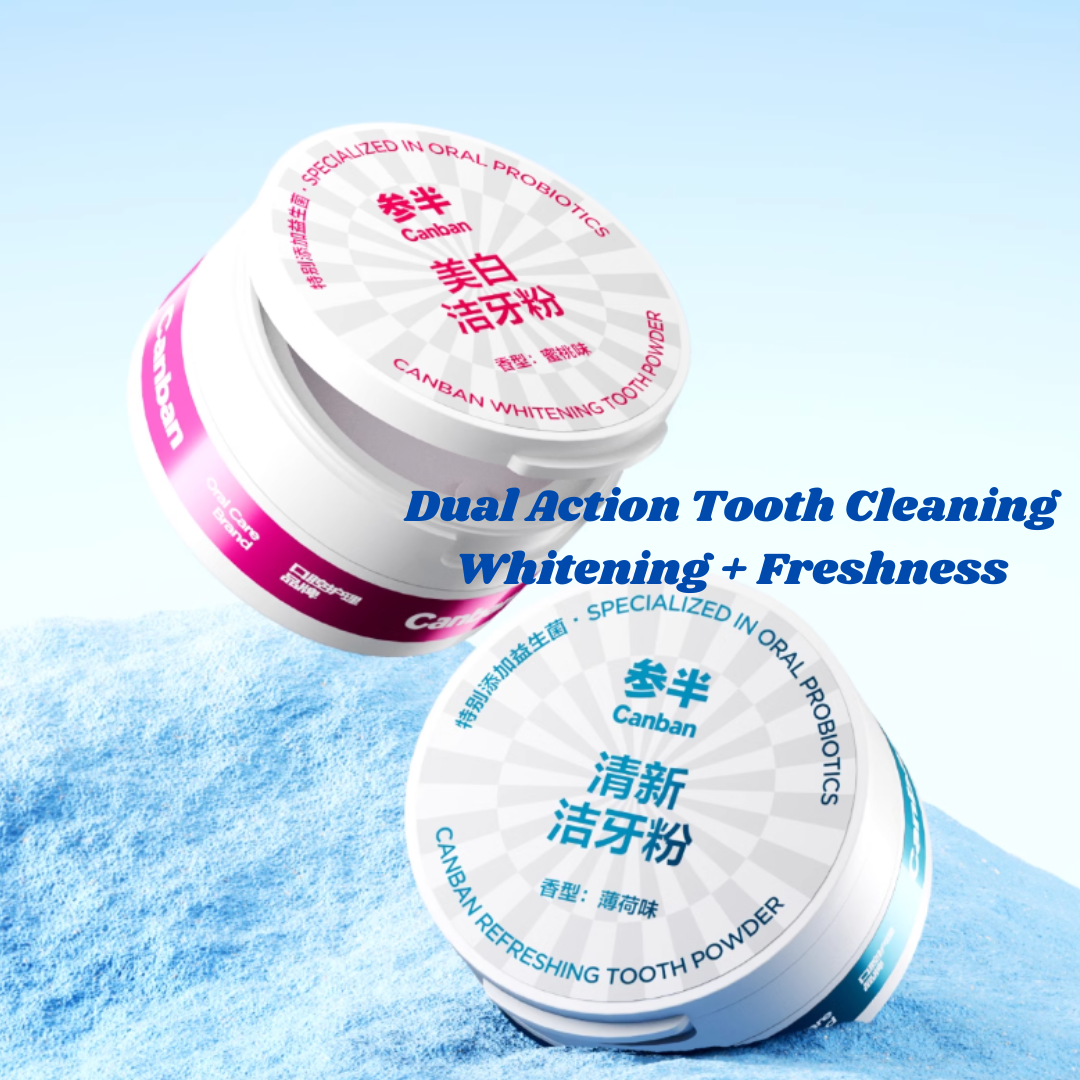 CanBan Multi-Fresh Tooth Cleaning Powder 50g 参半多效清新洁牙粉 | CuteHart