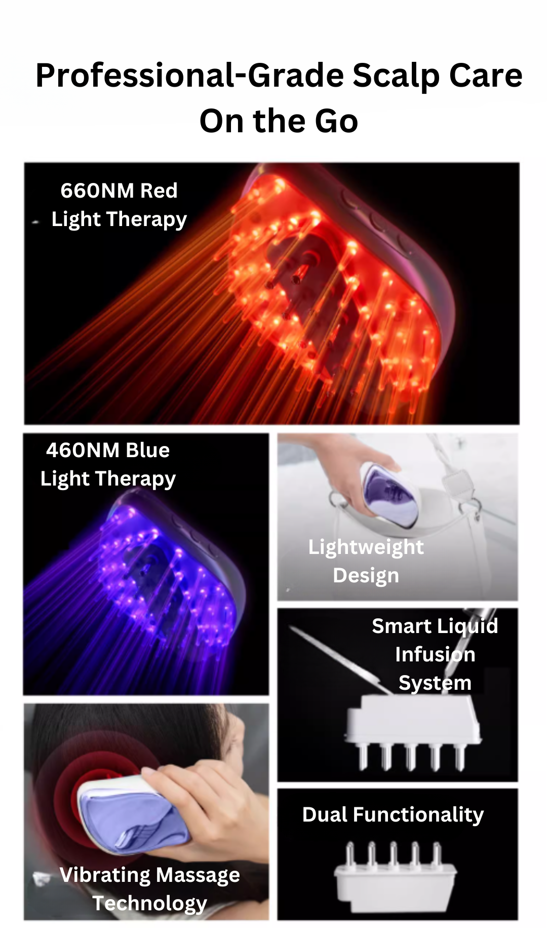 CilCil Electric Scalp Massager Brush 初领电动头皮按摩梳 | CuteHart