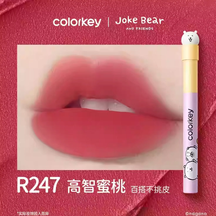 Colorkey × Joke Bear And Friends Airy Velvet Lip Lacquer 1.7g 珂拉琪×自嘲熊和朋友们系列丝绒系列空气唇釉