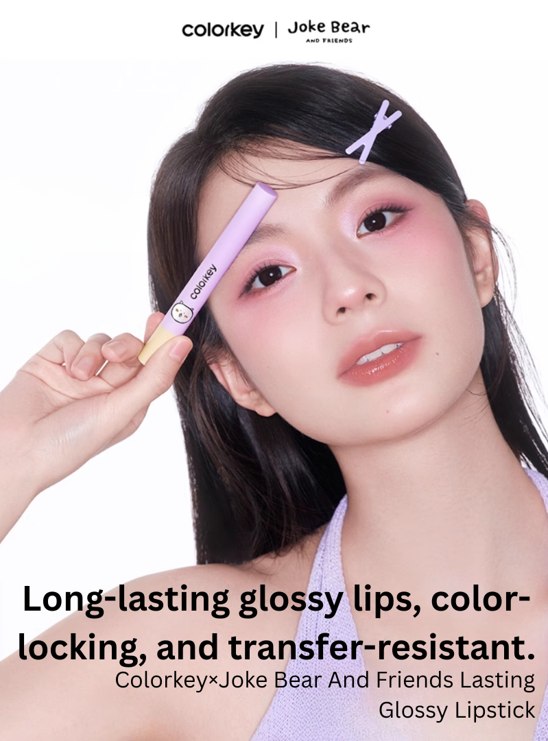 Colorkey × Joke Bear And Friends Color-locking Solid Lip Balm 2g 珂拉琪×自嘲熊和朋友们系列锁色固体唇蜜