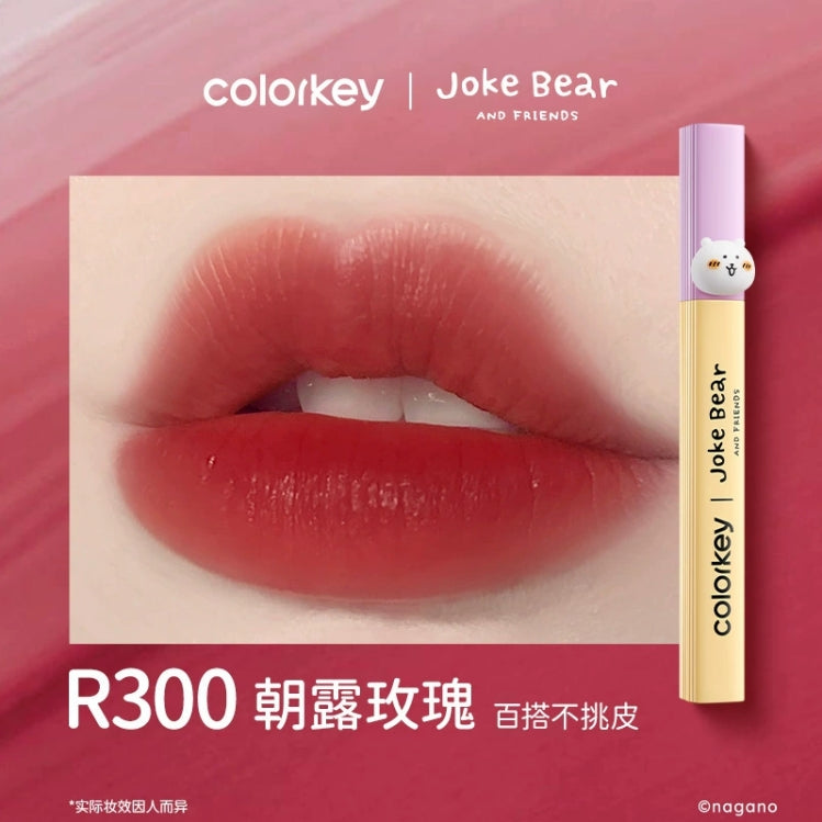 Colorkey × Joke Bear And Friends Soft Mist Water-like Lip Gloss 1.8g 珂拉琪×自嘲熊和朋友们系列柔雾水感唇露