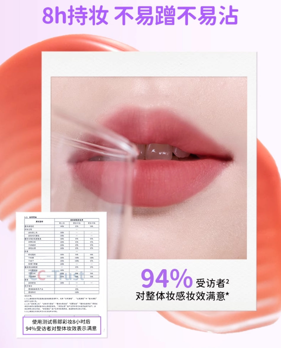 Colorkey × Joke Bear And Friends Soft Mist Water-like Lip Gloss 1.8g 珂拉琪×自嘲熊和朋友们系列柔雾水感唇露