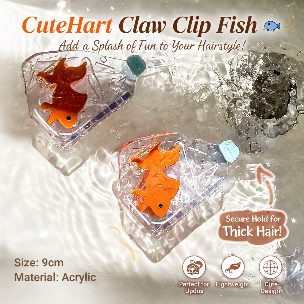CuteHart Claw Clip Fish - Cute Claw Clip to Add a Touch of Fun to Your ...