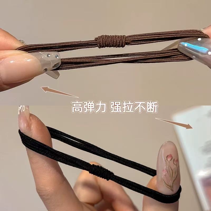 CuteHart High Elasticity Boxed Hair Elastics - Simple and Durable Hair Ties for Everyday Use 10pcs 高弹力盒装简约橡皮筋为日常造型提供耐用舒适的选择