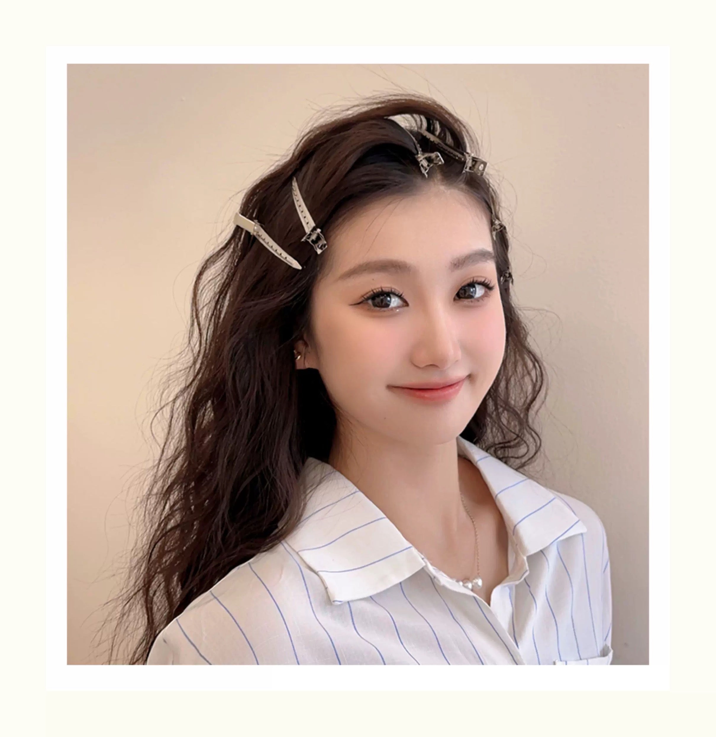 CuteHart INS Minimalist Creaseless Hair Clip - Sleek Metal Hair Clip for Effortless Style 5pcs/6pcs INS简约无痕金属发夹展现时尚造型