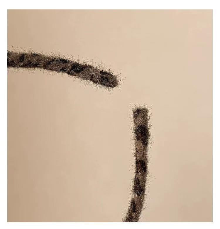 CuteHart Korean Fashion Leopard Headband - Cute Eyewear-Style Hair Band for Women 2pcs 专为女性设计的韩系时尚豹纹发箍拥有可爱眼镜造型