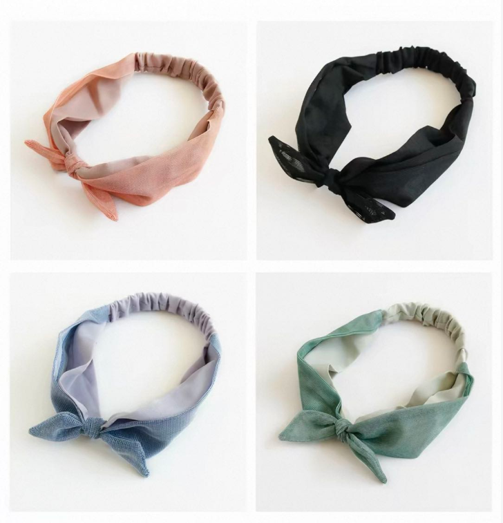 CuteHart Skincare Headband - Fresh and Sweet Headband for a Nature-Inspired Look 2pcs 小清新甜美森系发带为日常护理增添清新感