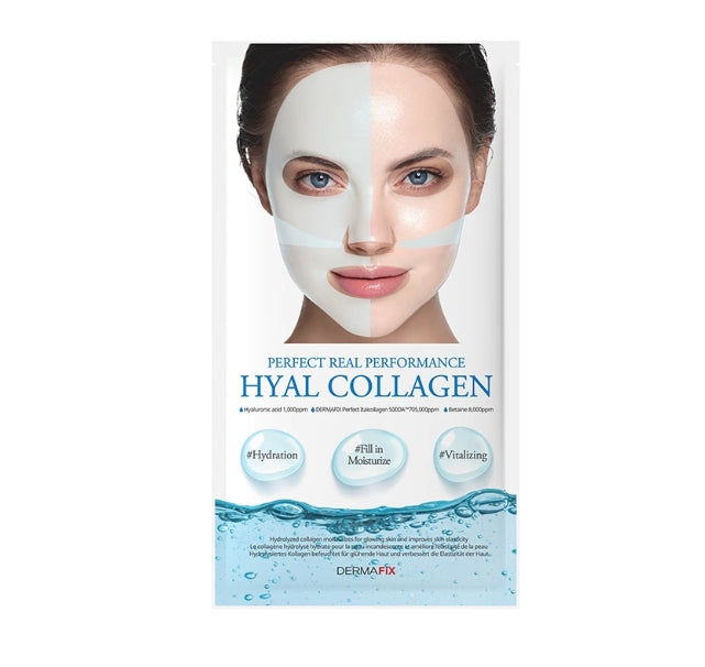 Tiktok/Douyin Hot DERMAFIX Prefect Real Performance Real Collagen Mask 23g*8pcs【Tiktok抖音爆款】DERMAFIX完美真效真胶原面膜