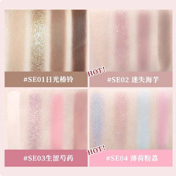 DEZONE Four-color Eyeshadow Palette 6g 黛庄四色眼影盘
