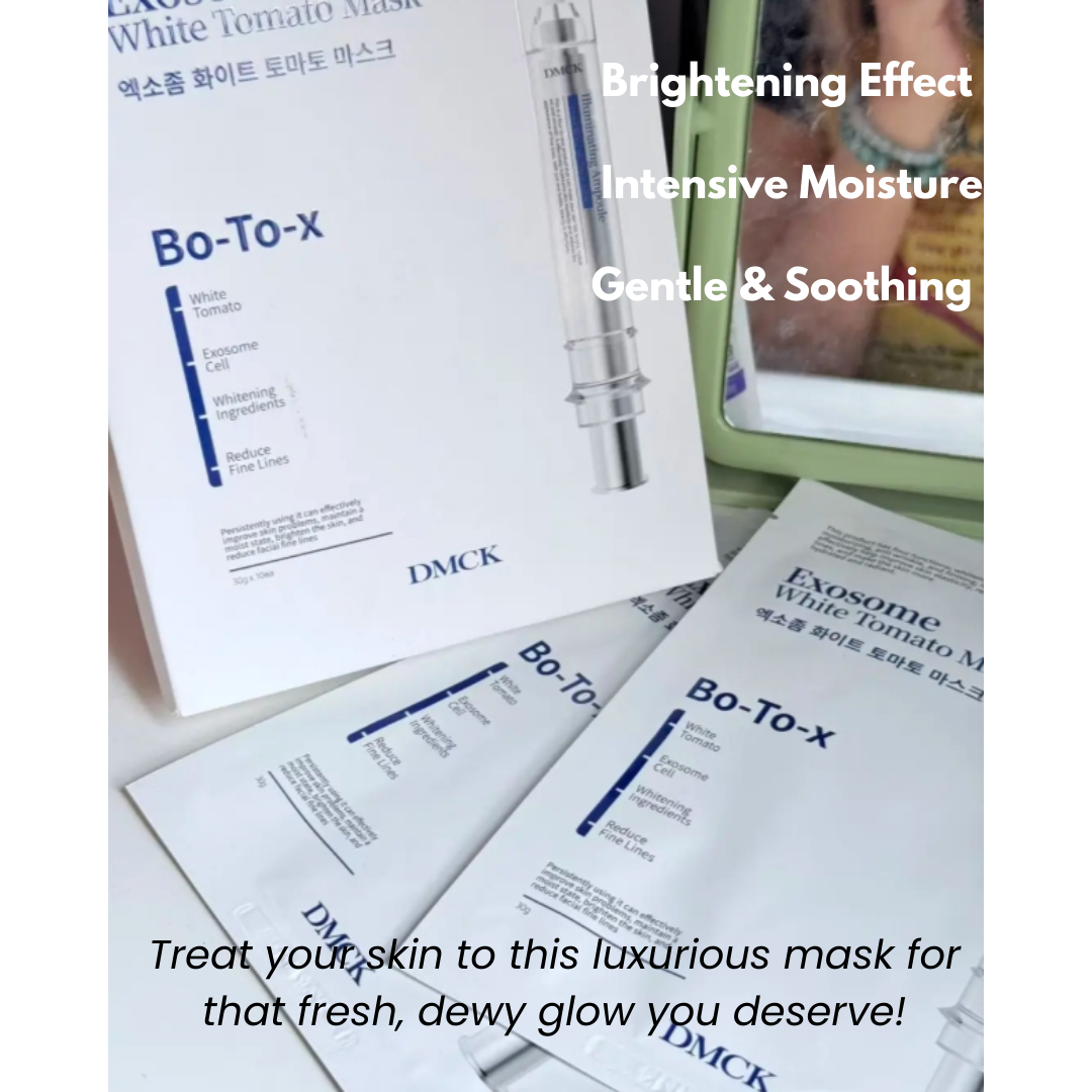 Tiktok/Douyin Hot DMCK Exomose White Tomato Mask 25g*10pcs【Tiktok抖音爆款】DMCK白番茄美白抛光面膜