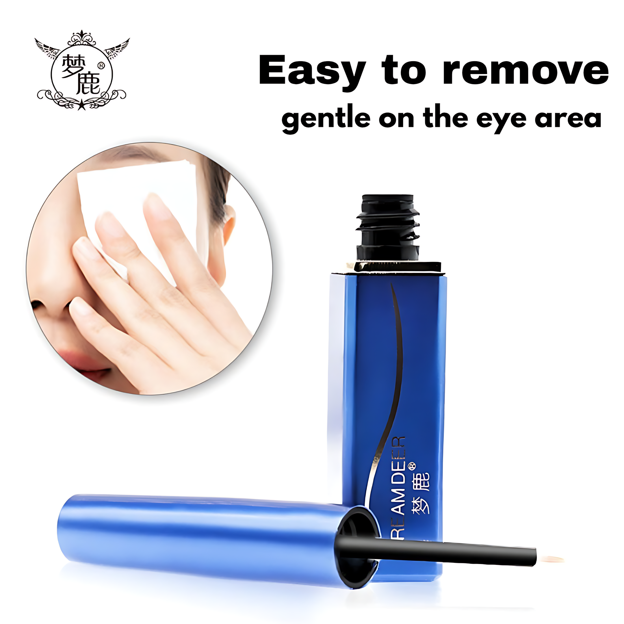 DREAM DEER Blue Strip Lash Adhesive 8ml*2pcs 梦鹿蓝方贴胶水