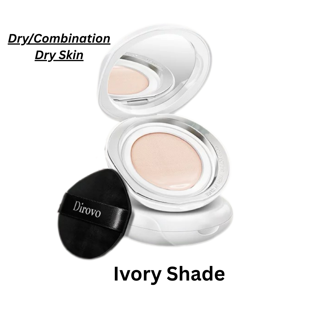 Dirovo Crystal Concealing & Long-Lasting Cushion Cream 12g+12g 蒂洛薇水晶遮瑕持妆气垫霜