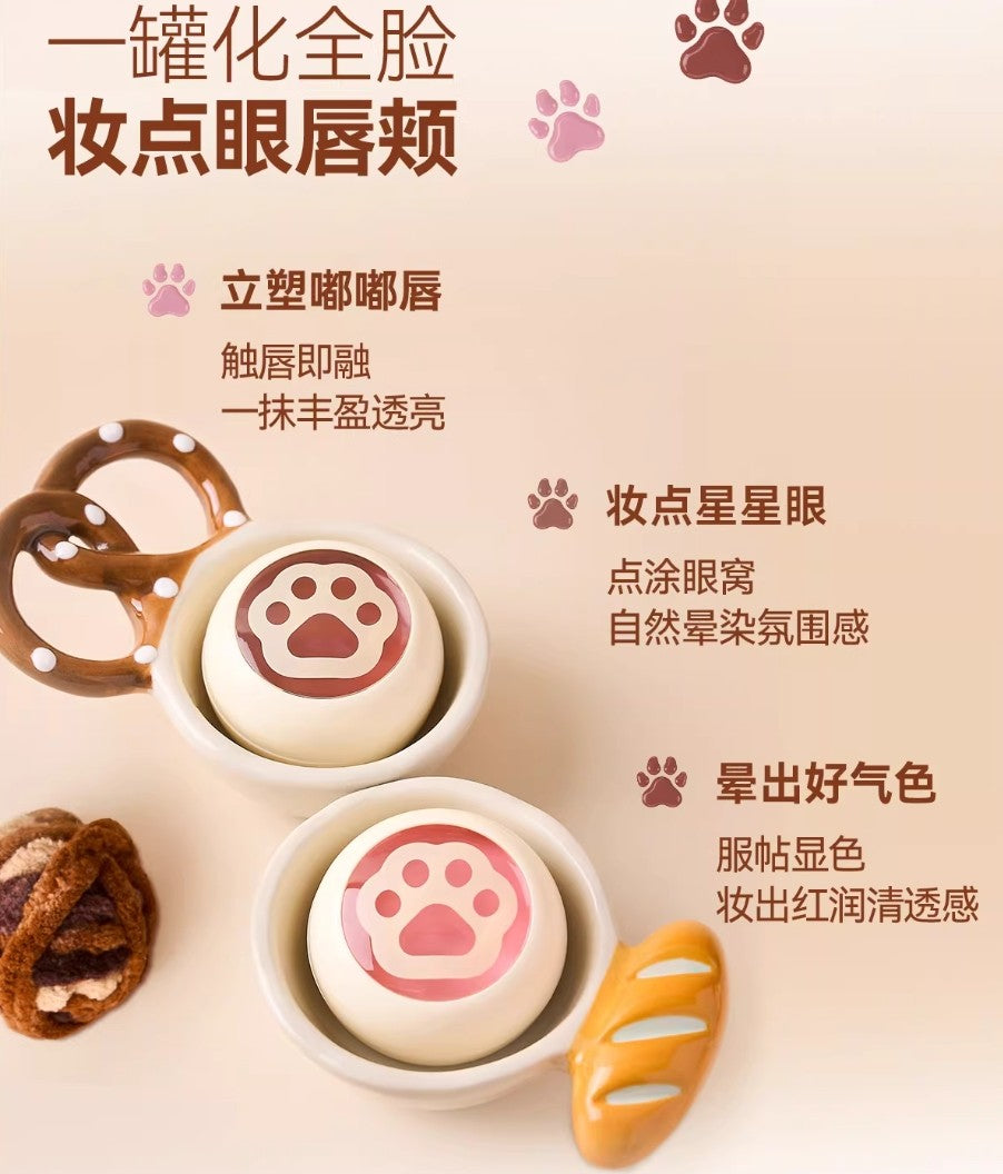 Dirovo × Mochi Roll Limited Edition Cute Pet Series Jelly Pudding Lip Gloss 4g 蒂洛薇×麻薯小卷限定萌宠系列果冻布丁唇蜜