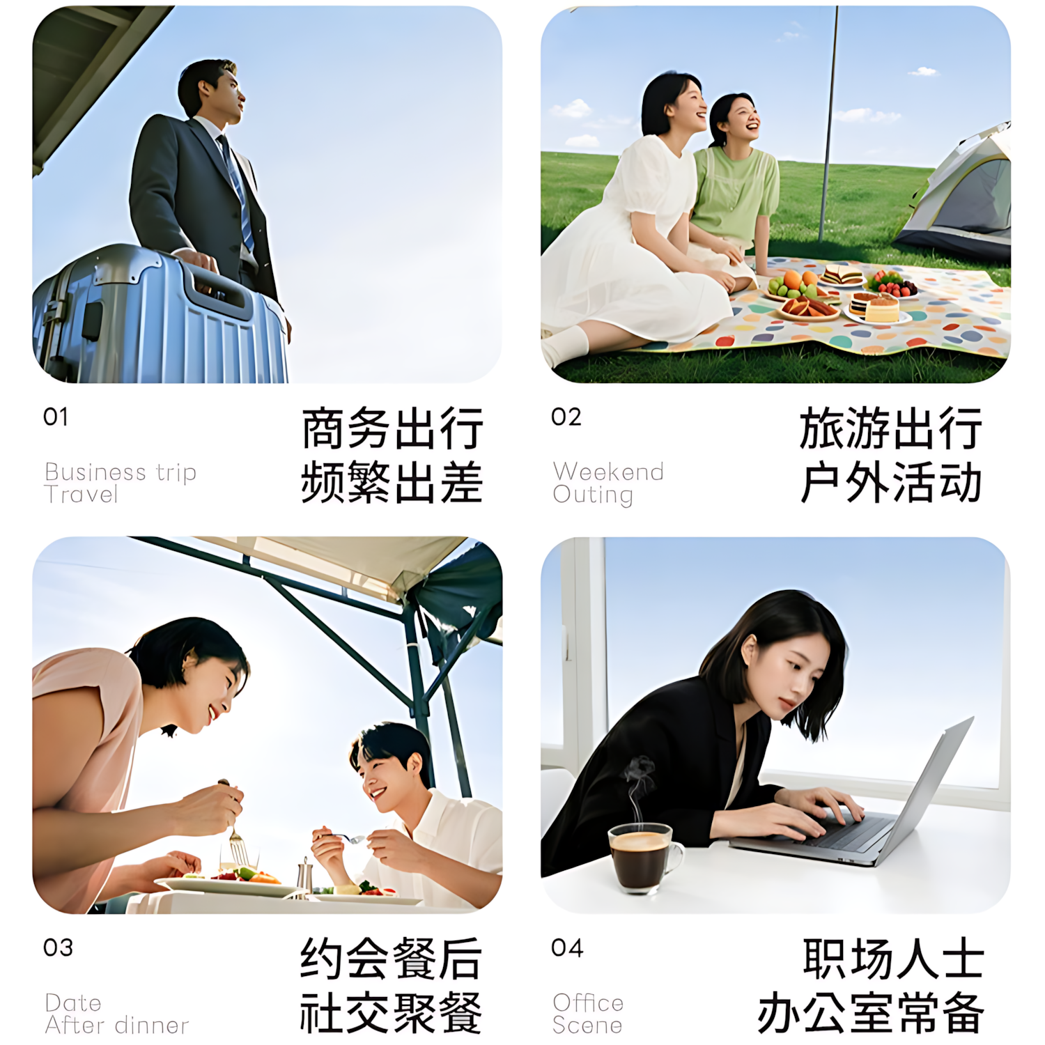 ECOOBIX Portable Travel Oral Care Kit 3pcs 白惜便携式旅行套装