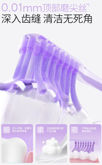 ECOOBIX Slim & Clean Small Head Toothbrush 1pc 白惜纤巧净齿小头牙刷