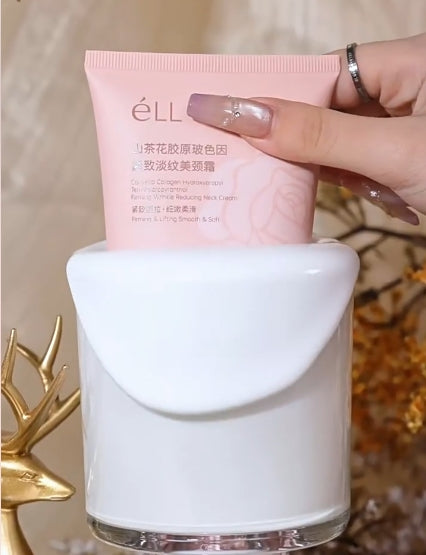 ELL Camellia Peptide Collagen Bolusine Neck Cream 100g ELL山茶花多肽胶原玻色因淡纹紧致美颈霜
