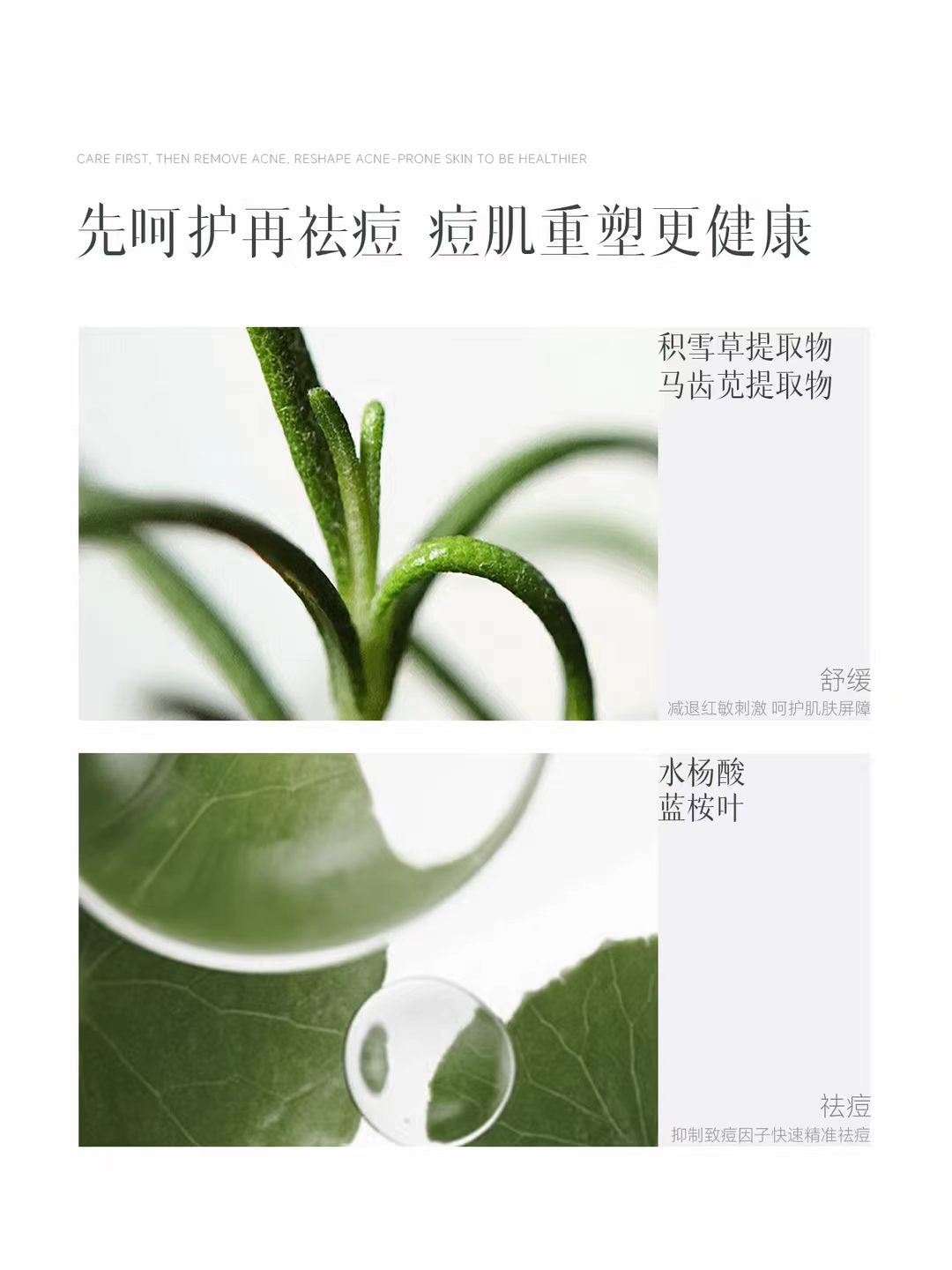 ELL Eucalyptus Leaf & Salicylic Acid Oil Control & Acne Clear Toner & Lotion 150ml+120g ELL蓝桉叶水杨酸控油清痘水乳