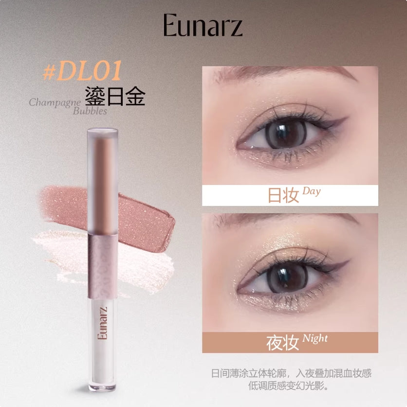 EUNARZ Rosy Shadow Series Dual-Ended Liquid Eyeshadow 3.65g 又姿玫影系列双头眼影液