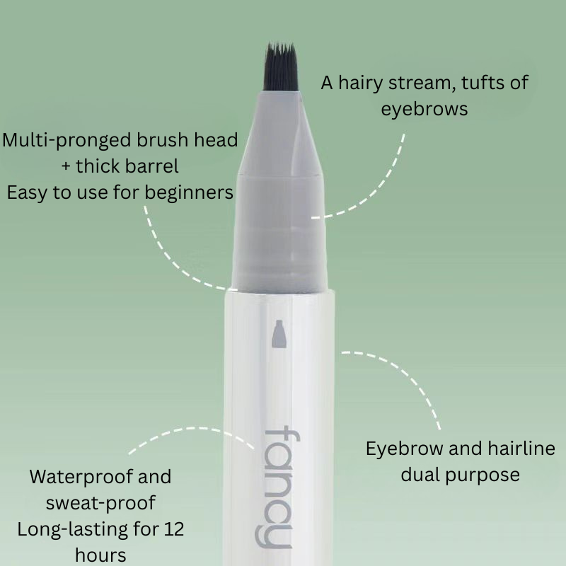 Tiktok/Douyin Hot FANCY POEM Multi Fork Plush Water Eyebrow Pencil 1.25ml【Tiktok抖音爆款】时尚诗多叉毛绒水眉笔