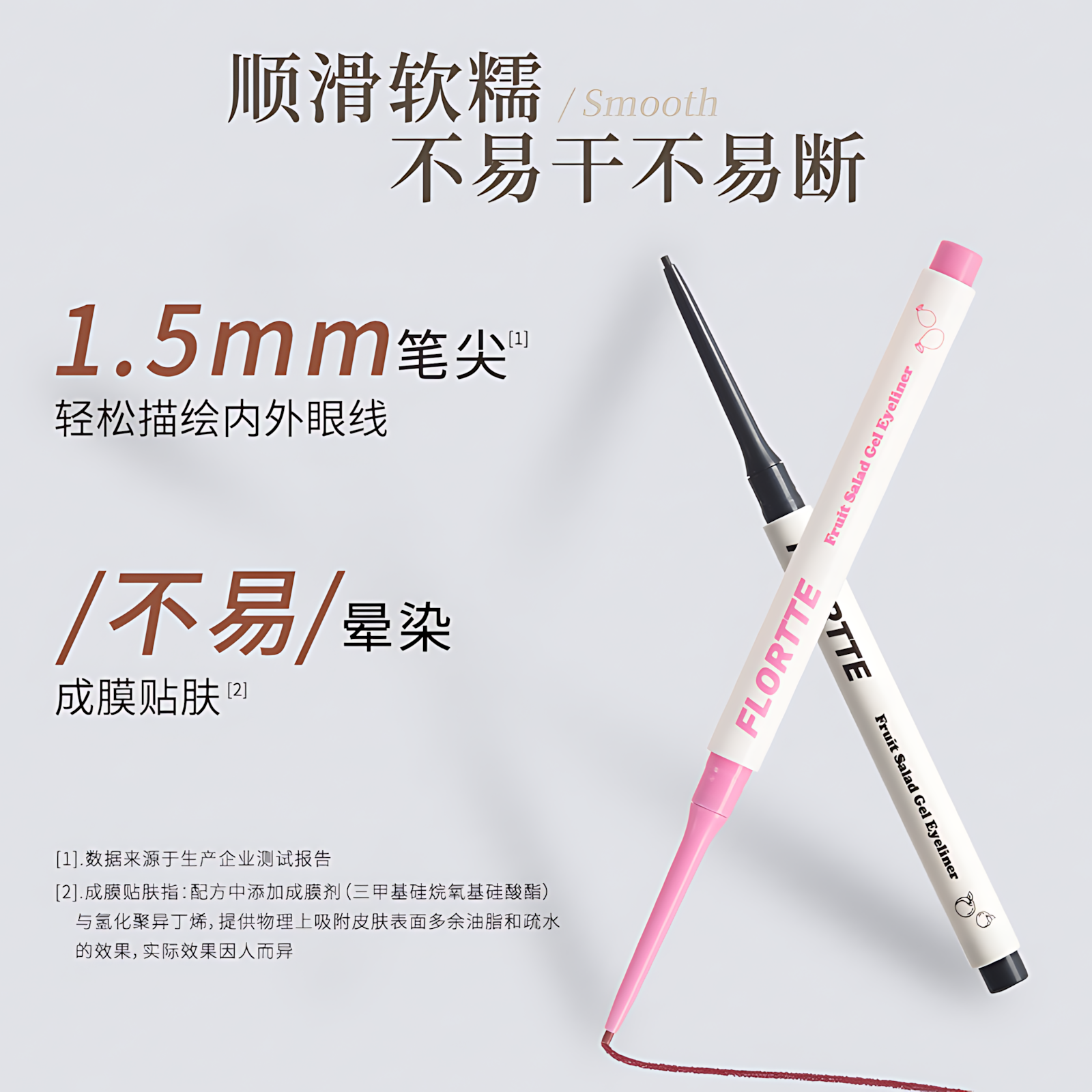 Flortte Fruit Salad Gel Eyeliner 50mg 花洛莉亚水果沙拉系列眼线胶笔